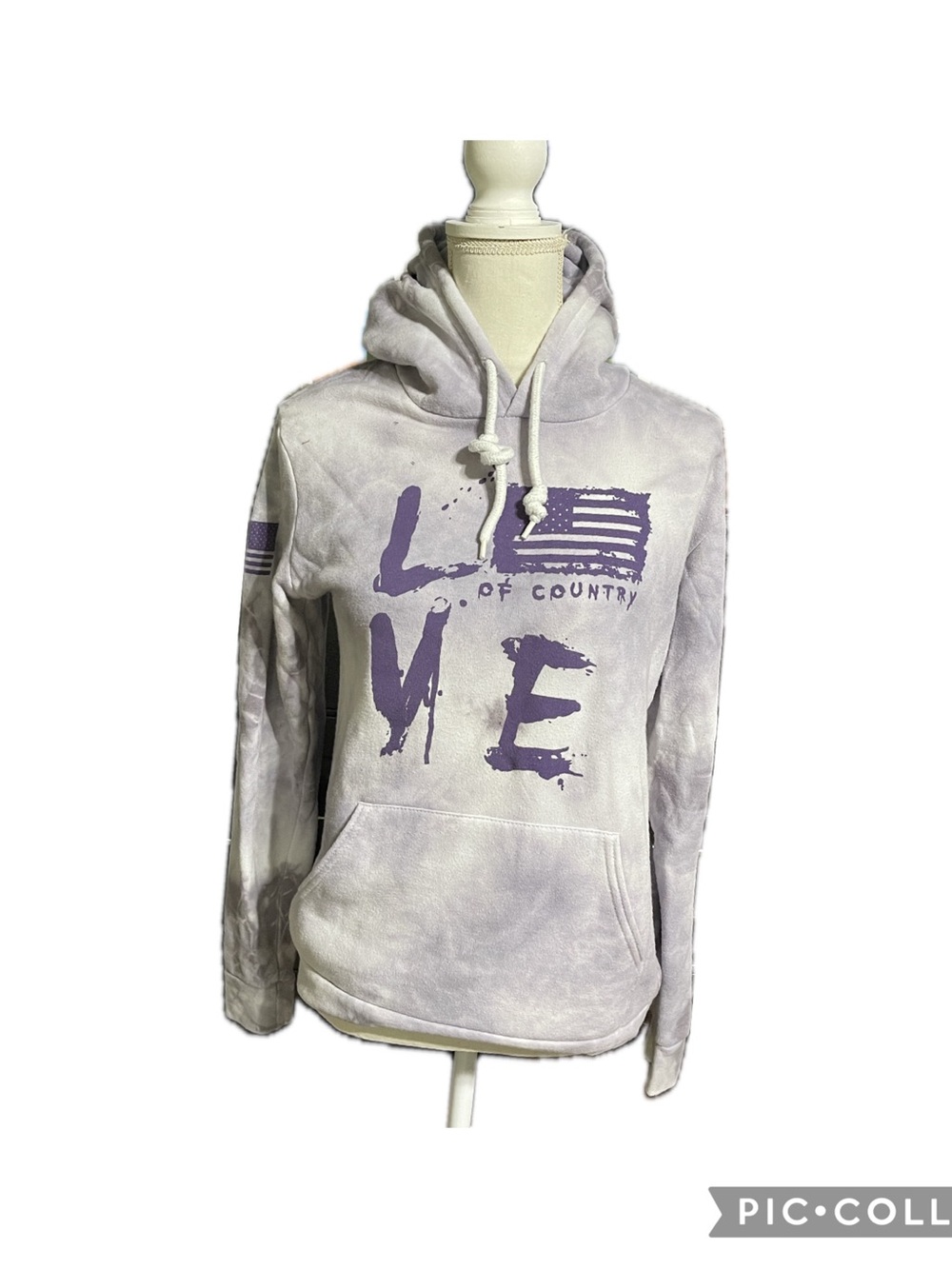 Grunt Style Lavender Love Pullover Hoodie with Purple Print